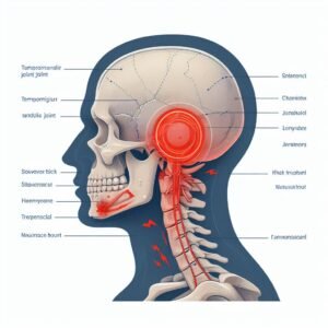 TMJ-induced nausea